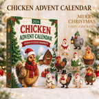Decorative Chicken Advent Calendar Box, Acrylic