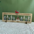 Wooden Christmas countdown calendar