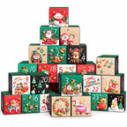 Decorative Advent gift boxes, set of 24