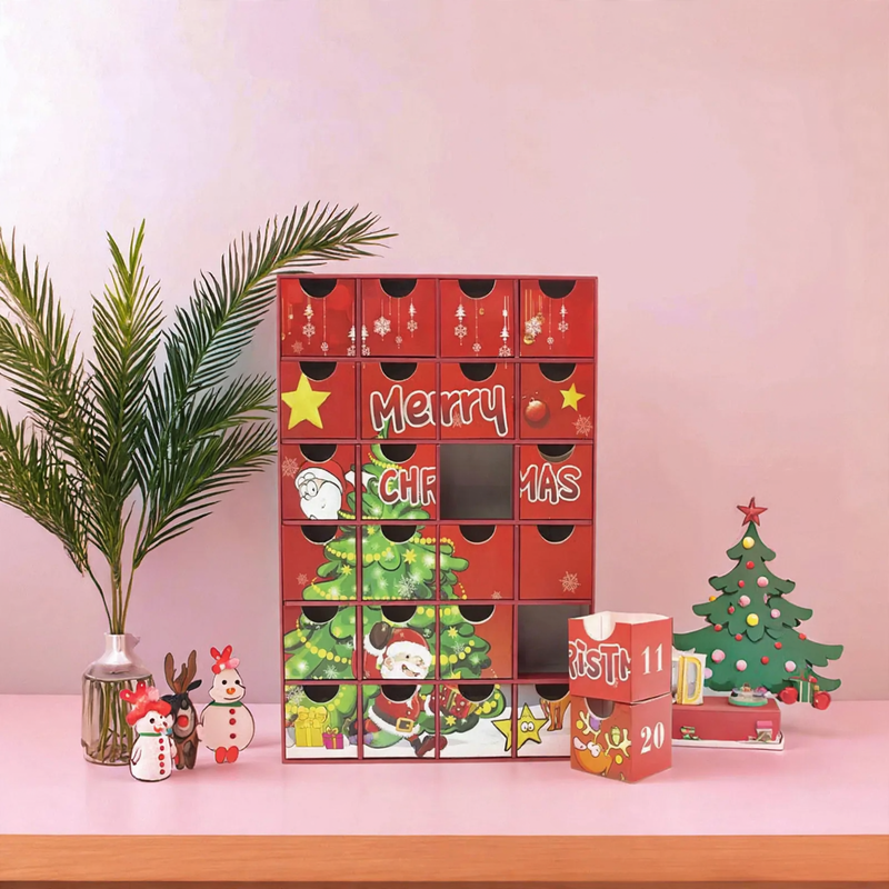 Exclusive Advent calendar with 24 compartments