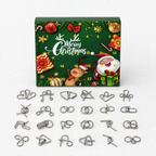 Advent calendar with 24 metal patience games
