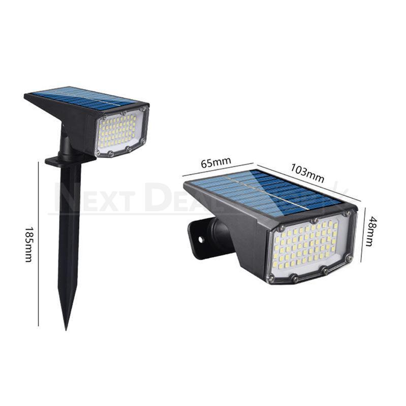 2 in 1 Solar Powered LED Outdoor Spotlight  -  Waterproof Garden Yard Lighting