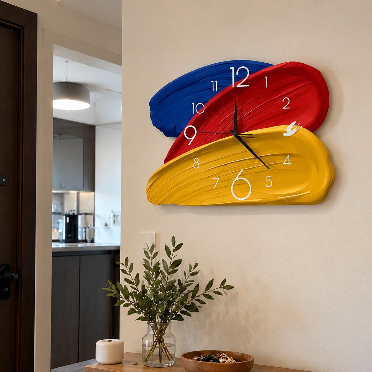Time in Color Abstract Clock