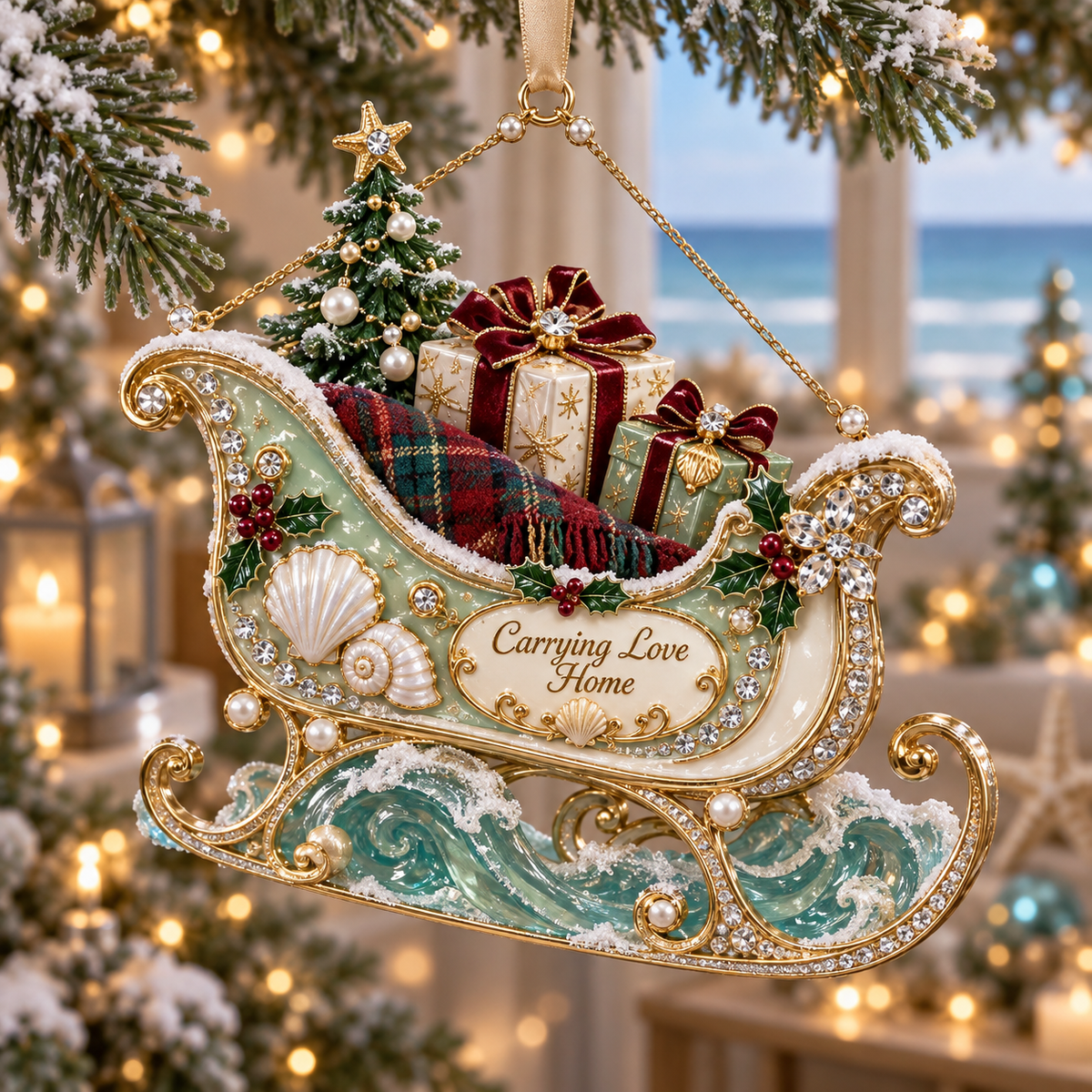 Coastal Christmas Keepsake Ornament