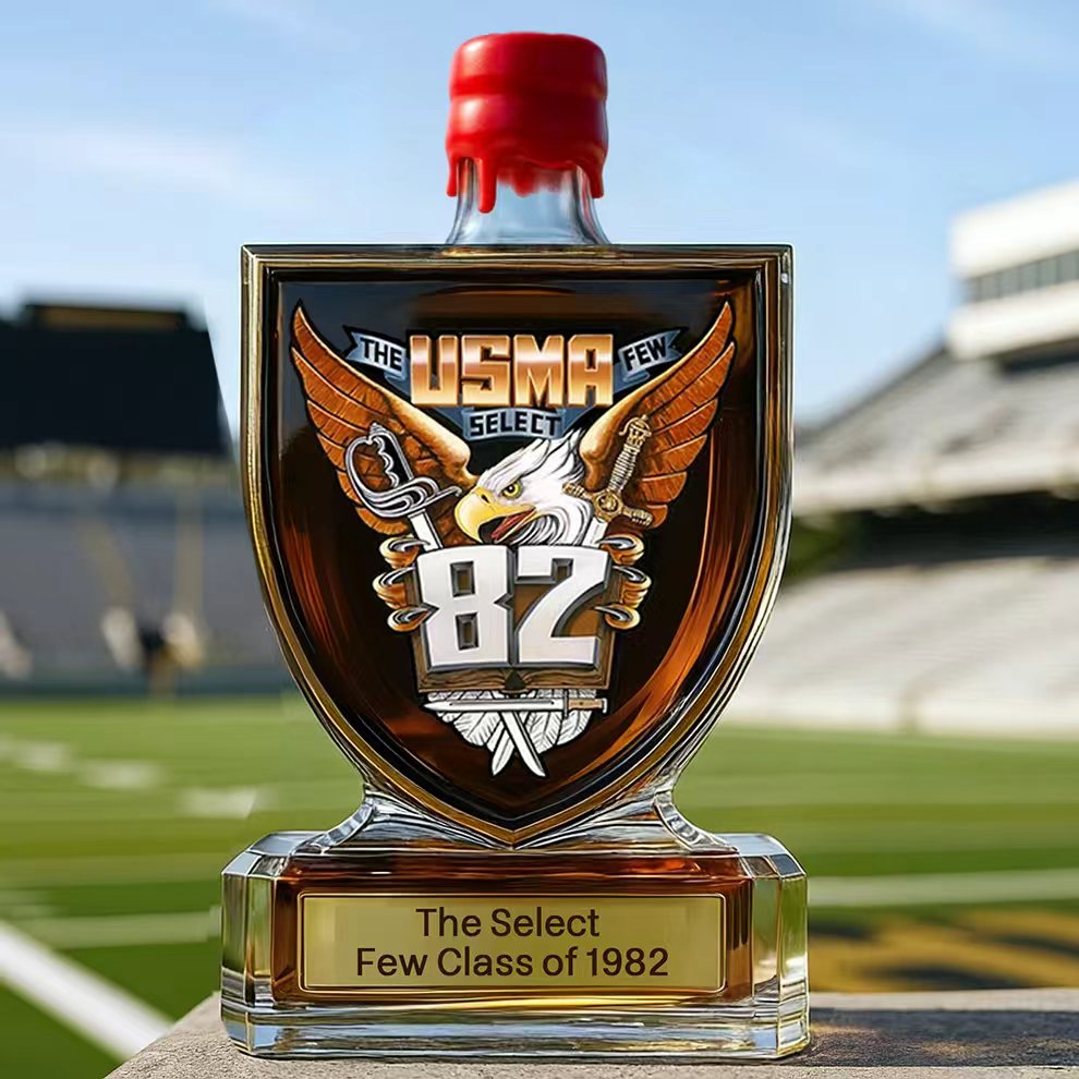 USMA Class of 1982 Eagle Shield Whiskey Bottle | The Select Few