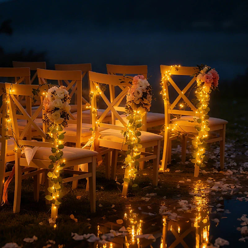 Botanical Garland Light with Warm White LEDs