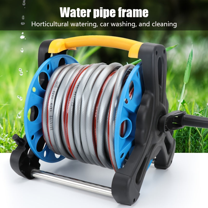 Compact Garden Hose Stand with Adjustable Frame