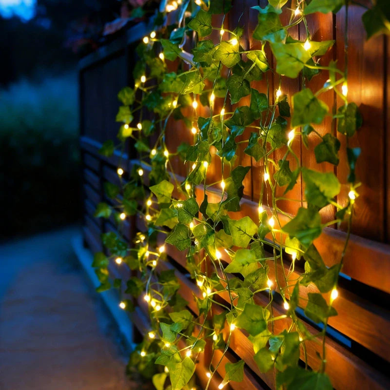 Botanical Garland Light with Warm White LEDs