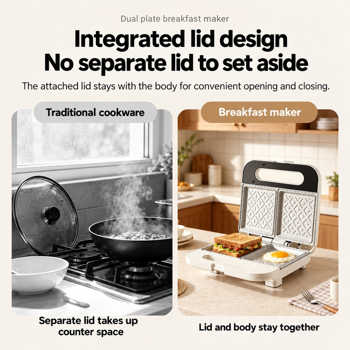 Breakfast in a Snap Sandwich Press