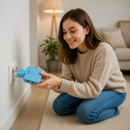 Rotating Multi Plug Socket Adapter – 3 In 1 180° Wireless EU Converter Electrical Extension Power Outlet Solution.