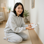 Rotating Multi Plug Socket Adapter – 3 In 1 180° Wireless EU Converter Electrical Extension Power Outlet Solution.