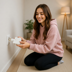 Rotating Multi Plug Socket Adapter – 3 In 1 180° Wireless EU Converter Electrical Extension Power Outlet Solution.