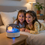 Bluetooth Music Box Portable Speaker – High Quality Sound Effects Wireless Mini Bluetooth Speaker with Ambient Light Strip and Soft Dimming Glow