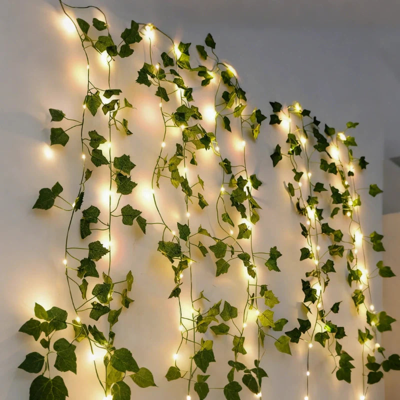 Botanical Garland Light with Warm White LEDs