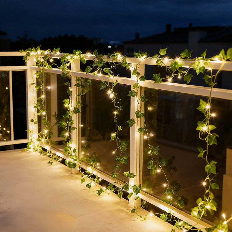 Botanical Garland Light with Warm White LEDs