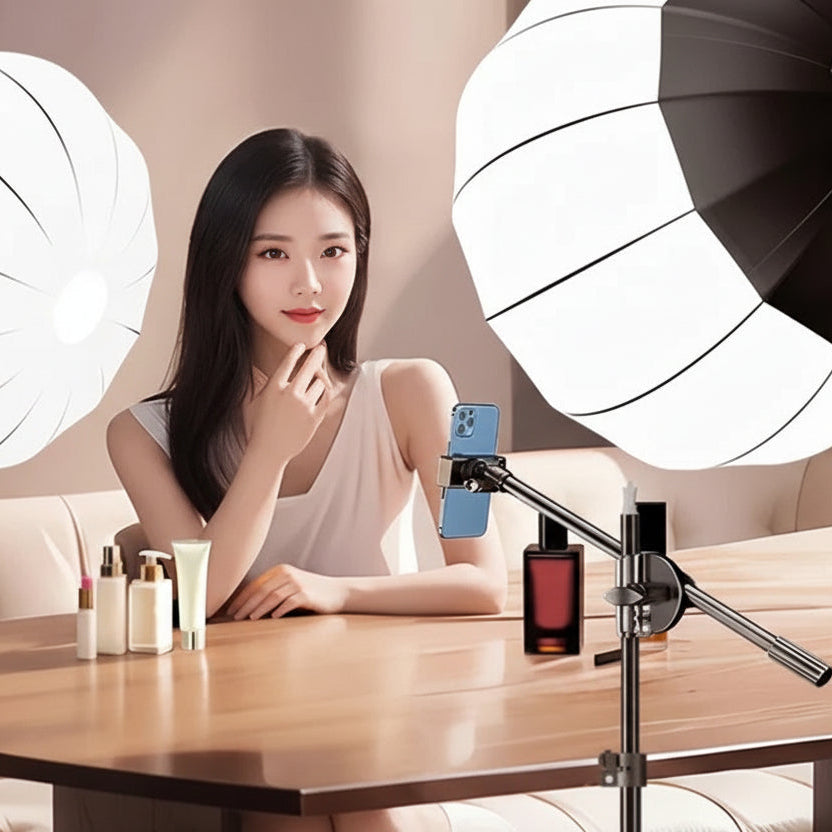 Photography Softbox Light Kit - LED High Brightness Fill Light with Adjustable Color Temperature, Professional Studio Lighting