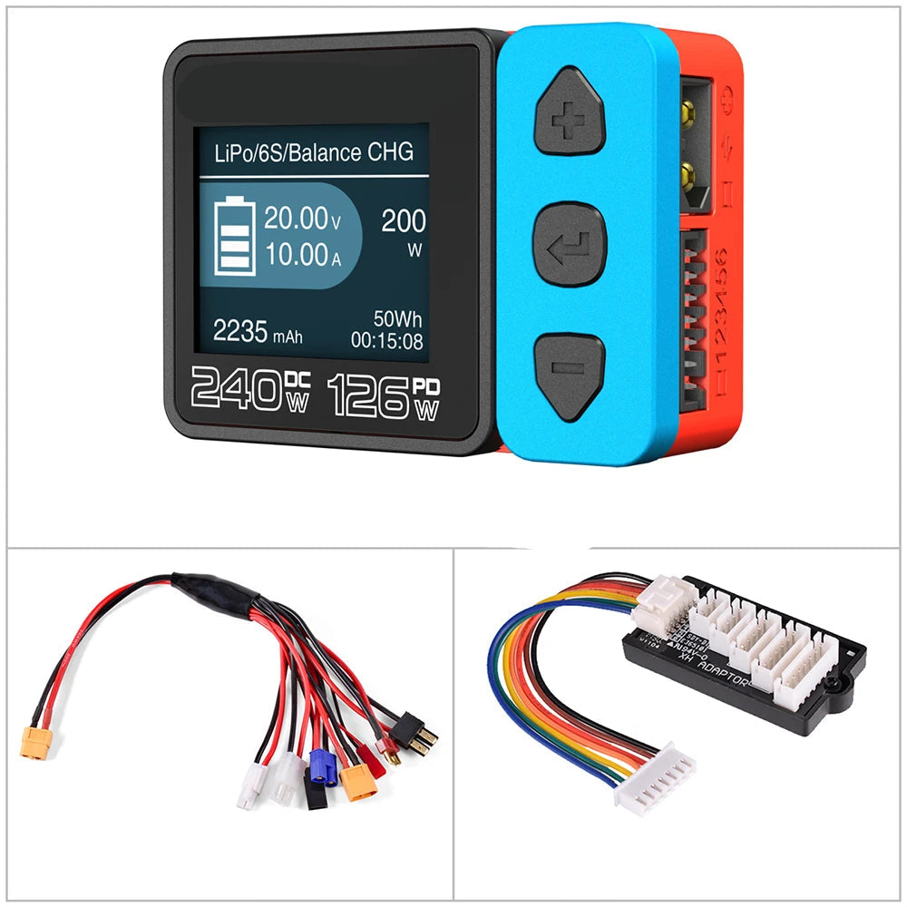 Smart Multi-Language Battery Charger - High Power Balance Charger with Multi Language Support, Advanced Charging Device for RC Batteries
