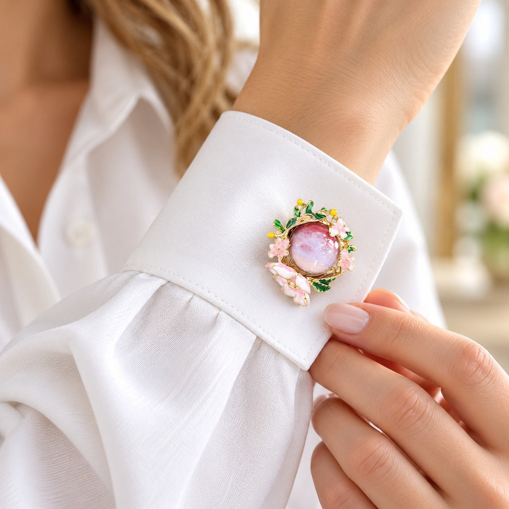 Secret Garden Floral Button Covers