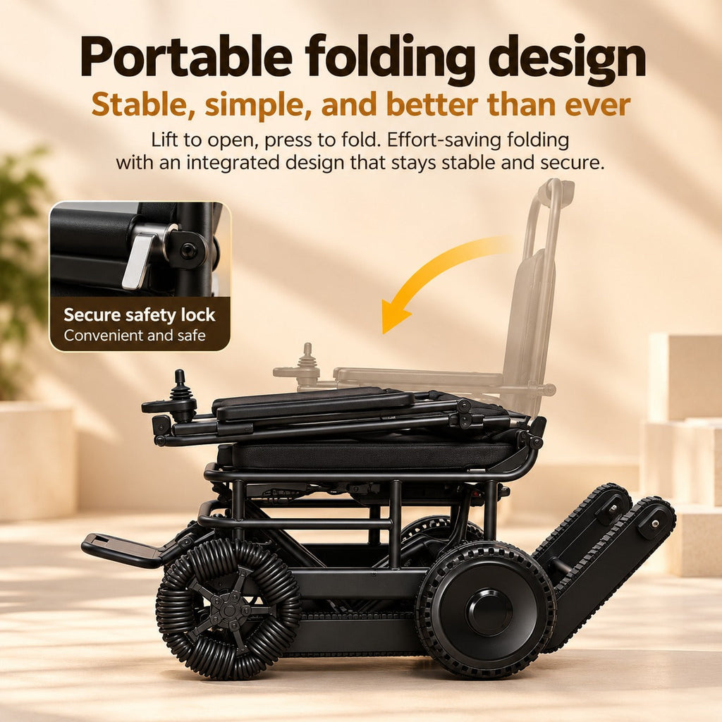 Stair Climber Foldable Electric Wheelchair