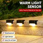 Solar Deck Lights Outdoor Waterproof LED Step Lights for Garden Patio Yard Path