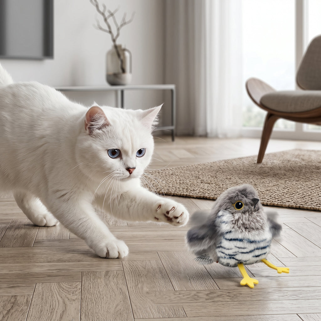 Chirping Bird Motion Cat Teaser Toy