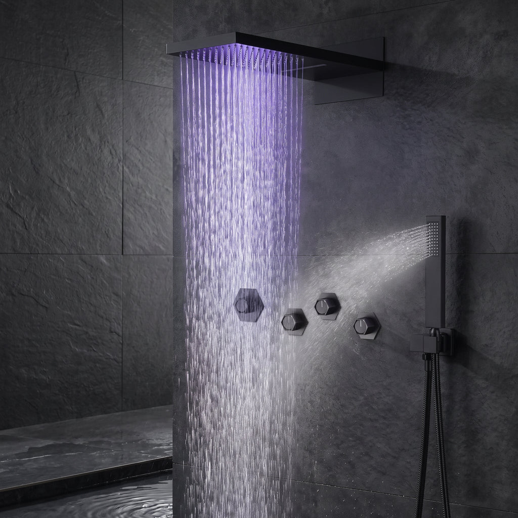 Chromaflow Color-Changing Thermostatic Shower System