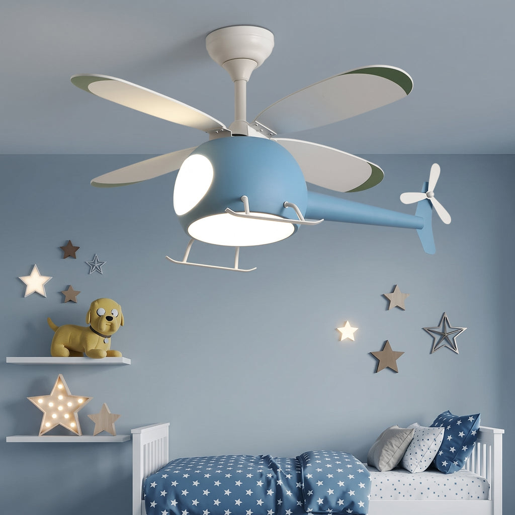 Sky Patrol Children Bedroom Ceiling Fan Light