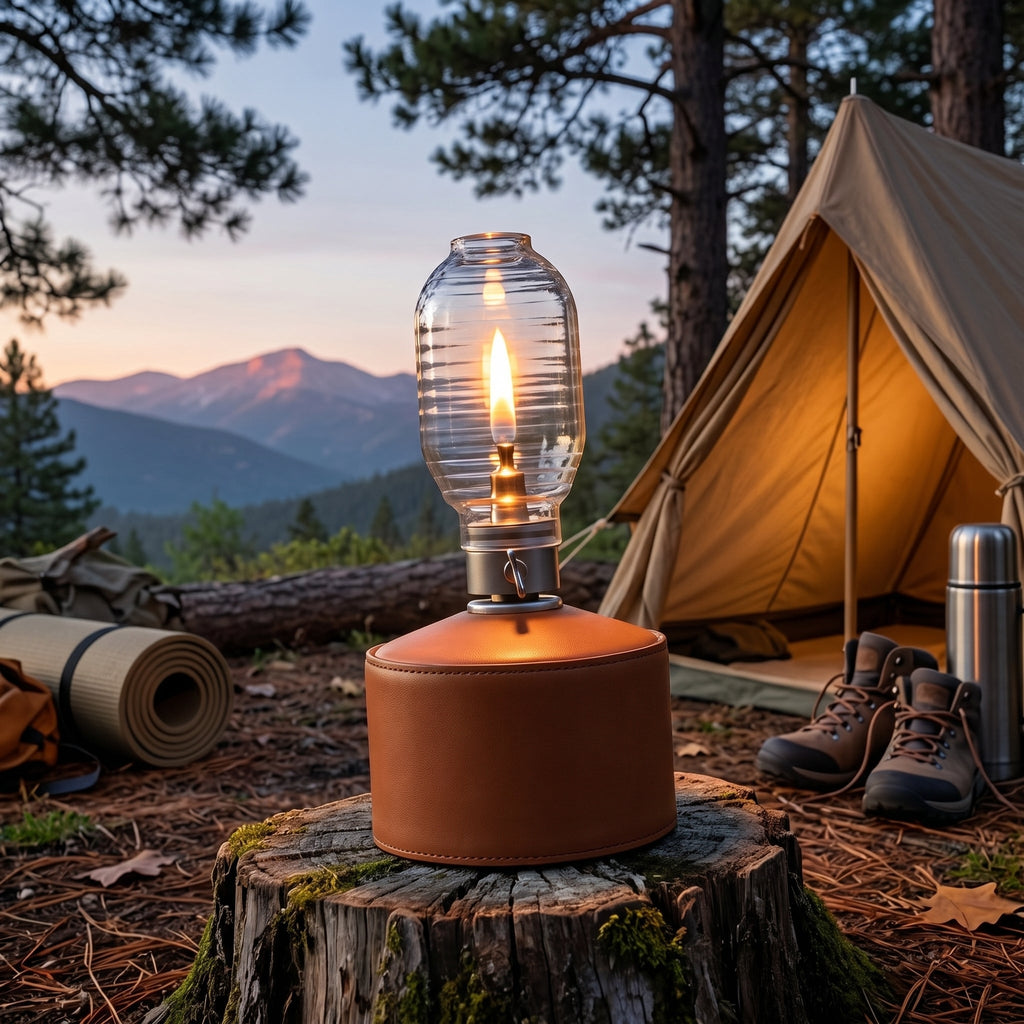 Halo Gas Lantern Mantle-Free Adjustable Camping Lamp