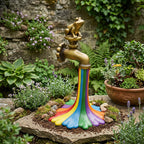 Rainbow Waterfall Faucet Garden Statue