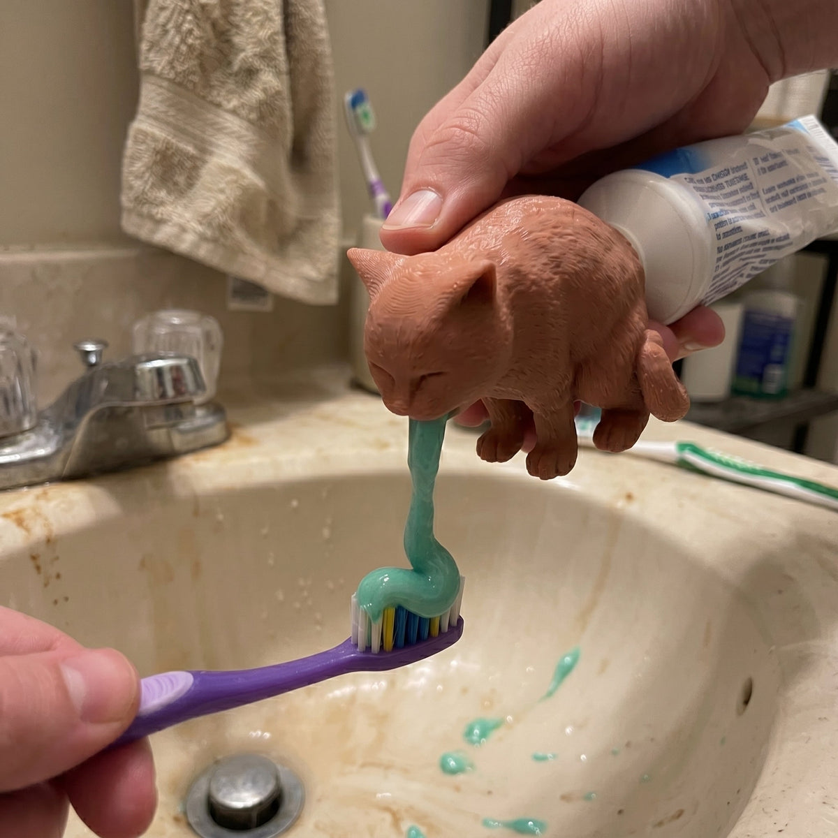Hangover Cat Toothpaste Dispenser