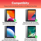 Swivel Multi-touch Touchpad Keyboard Case- 360° Keyboard Case for 10.2"-10.5" iPad (7,8,9,Pro,Air3)