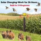 Solar Bird Repeller with Sound and Light