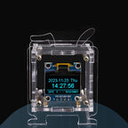 Mini Electronic Clock DIY Kit – 0.96" OLED Display with WiFi and Fun Soldering Assembly for Creative Tech Enthusiasts