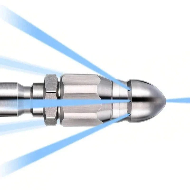 Pressure Washer Sewer Jetter Nozzle with One Fourth Inches Quickly Connector