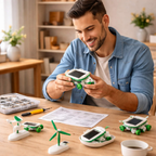 DIY Solar Robot Kit – Creative 6-in-1 STEM Science Experiment Toy Enhancing Assembly Skills and Renewable Energy Learning for Kids