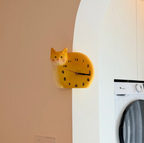 Purrfect Timing 3D Corner Cat Clock