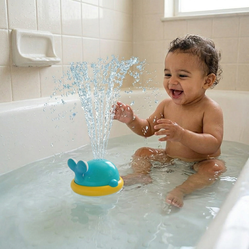 Splash Whale Auto-Spray Baby Bath Water Toy