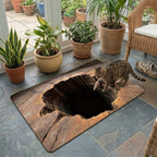 Mind Bender Non-Slip 3D Optical Illusion Floor Rug