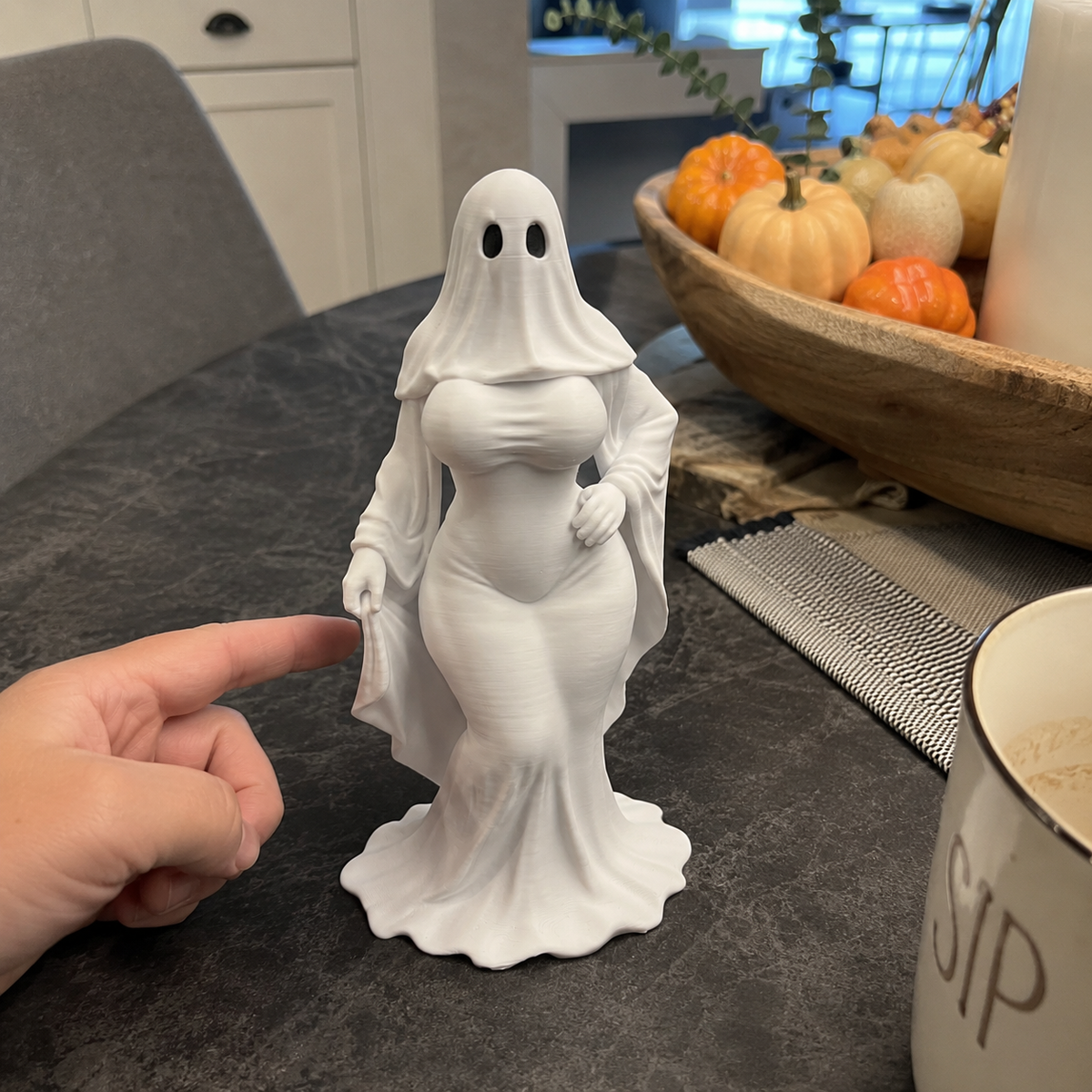 Boo Belle Gothic Ghost Girl Figurine Ornament