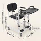4-in-1 Shower & Transport Hydraulic Patient Lift Nursing Chair