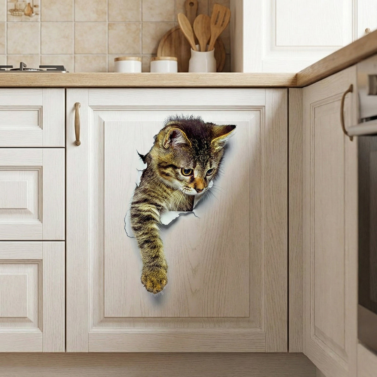 3D Toilet Protector Cat Sticker