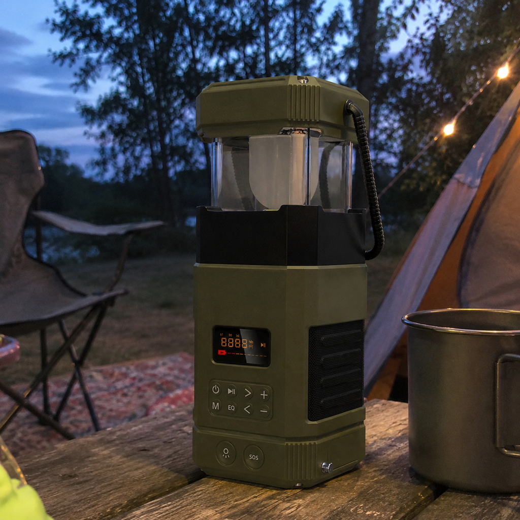 Blackout Solar Emergency Light Bluetooth Speaker