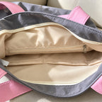 Pocket Plus Canvas Tote Shoulder Bag