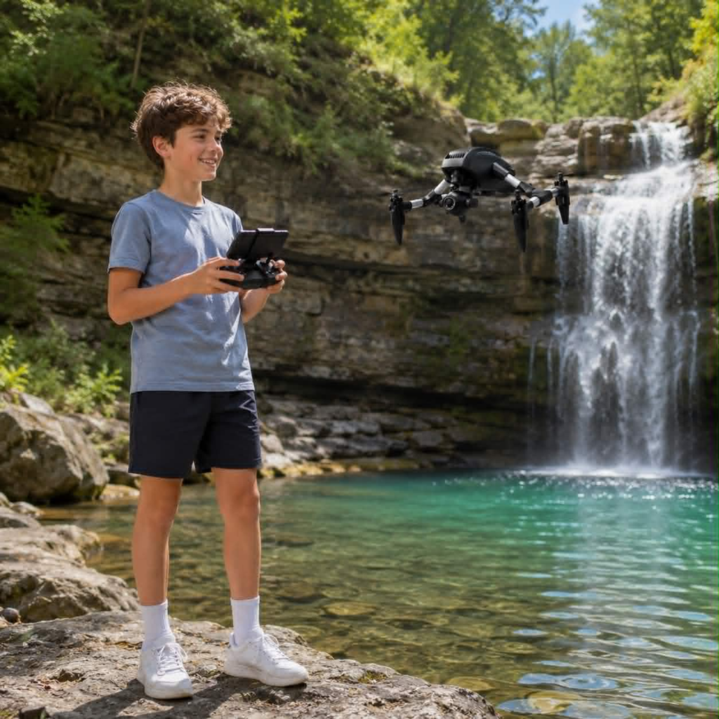 HD Camera Drone - 8K Professional RC Quadcopter with Dual Camera and Optical Flow Positioning, High Performance Aerial Photography Drone