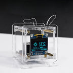 Mini Electronic Clock DIY Kit – 0.96" OLED Display with WiFi and Fun Soldering Assembly for Creative Tech Enthusiasts