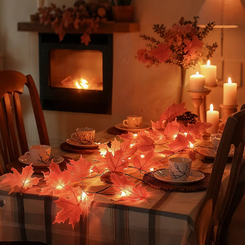 Botanical Garland Light with Warm White LEDs