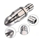 Pressure Washer Sewer Jetter Nozzle with One Fourth Inches Quickly Connector