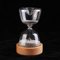 Luminous Remote Control Hourglass – 15-Minute Wooden Base Night Light Timer for Relaxation, Desk Decor & Soothing Ambient Glow