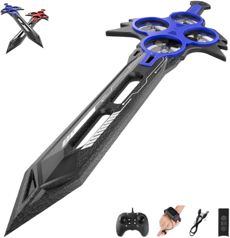 Gesture Controlled Flying Sword Drone – Suspension Remote Control Sword Aircraft Toy Unique Birthday Gift