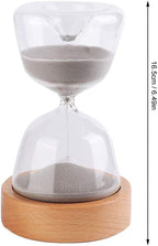 Luminous Remote Control Hourglass – 15-Minute Wooden Base Night Light Timer for Relaxation, Desk Decor & Soothing Ambient Glow